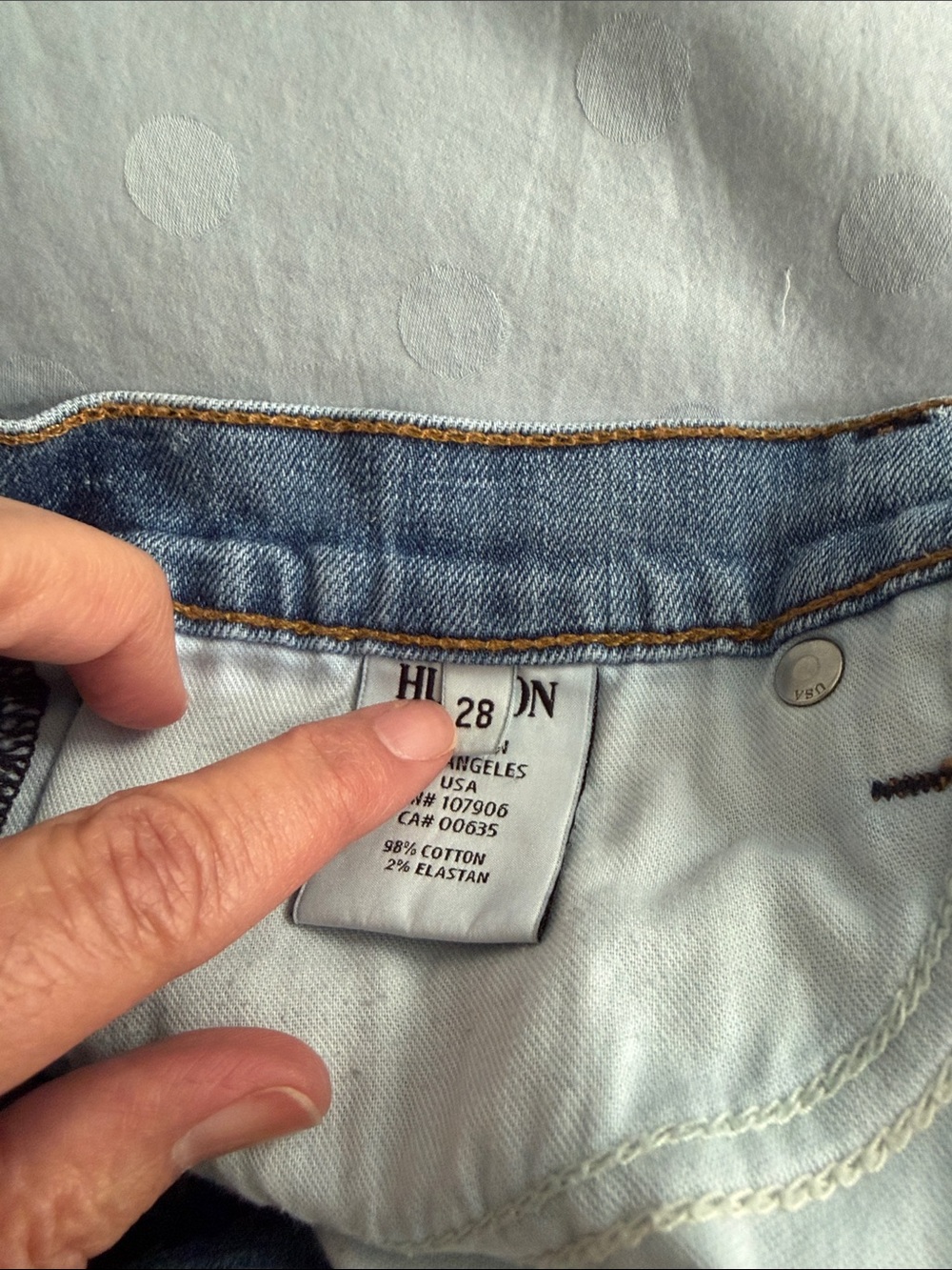 Hudson Jeans Light Blue Distressed Denim Cutoff Shorts, Size 28 - Picture 4 of 7